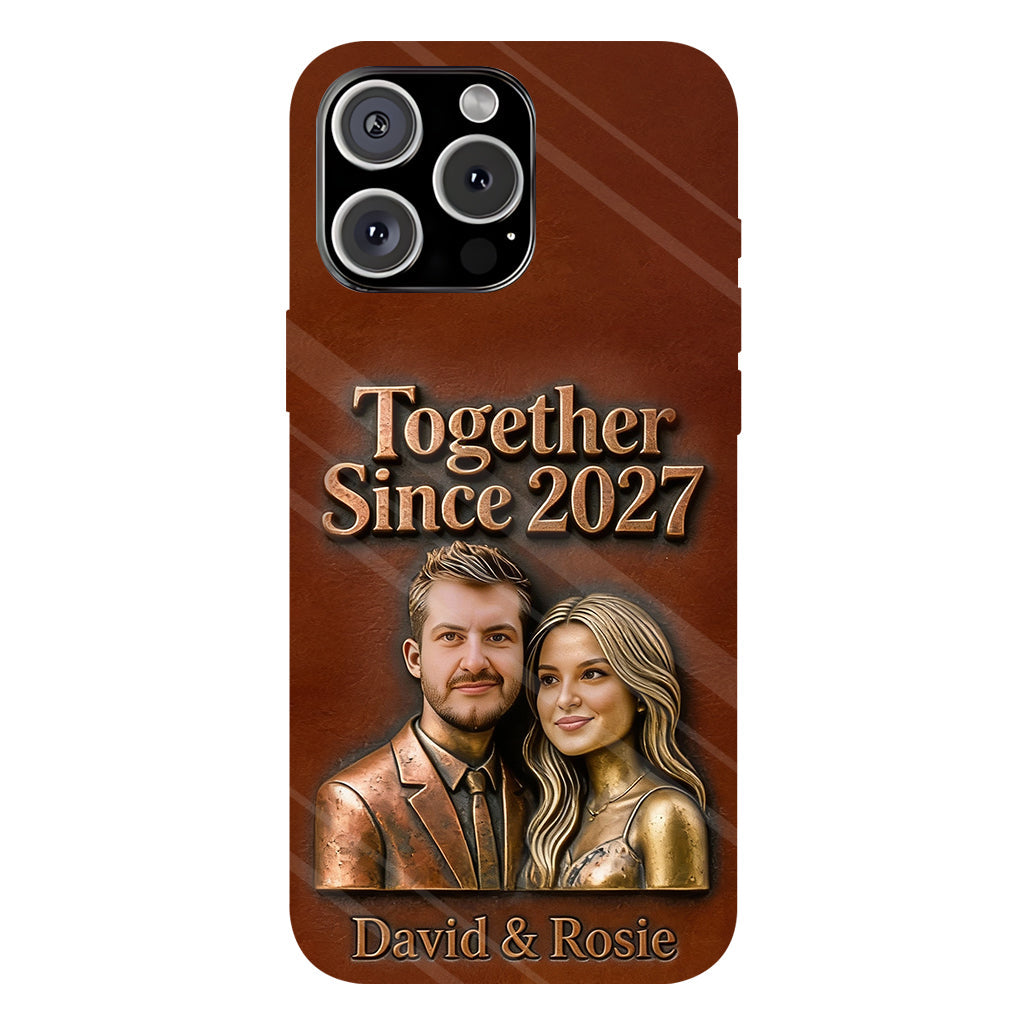 Ensemble depuis toujours - Coque de téléphone personnalisée avec photo pour couple - Impression intégrale