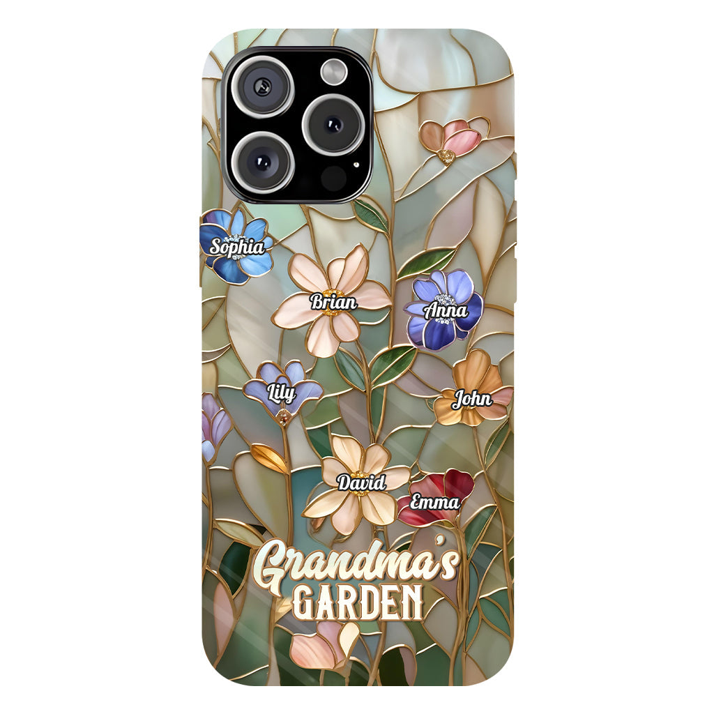 Coque de téléphone personnalisée « Le jardin de grand-mère » avec impression intégrale