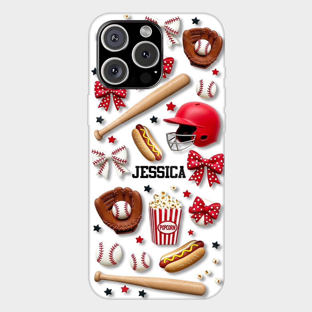 Love Baseball - Personalized Baseball Full Print Phone Case