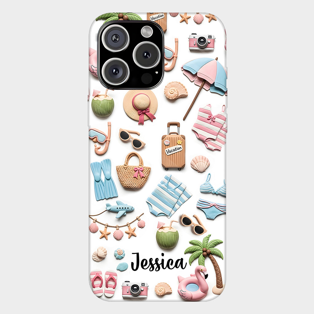 Beach Lovin' Girl - Personalized Sea Lover Full Print Phone Case