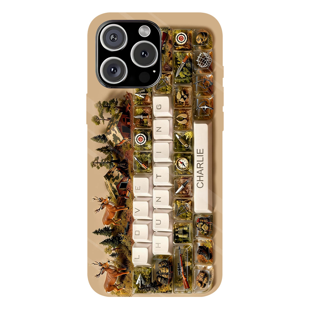 Cadeau Chasse - Coque de téléphone personnalisée avec motif chasse intégral
