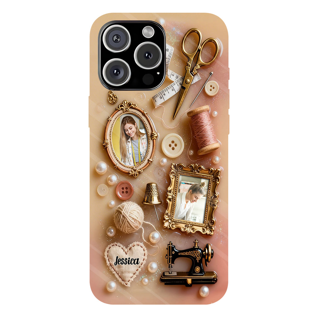 Coque de téléphone personnalisée « Couture » ​​avec imprimé intégral