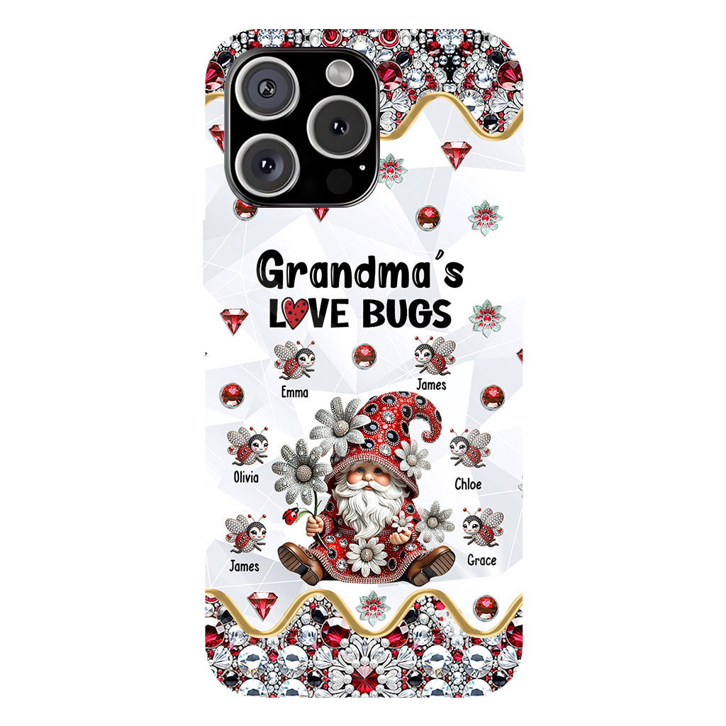 Grandma's Love Bugs - Personalized Grandma Full Print Phone Case
