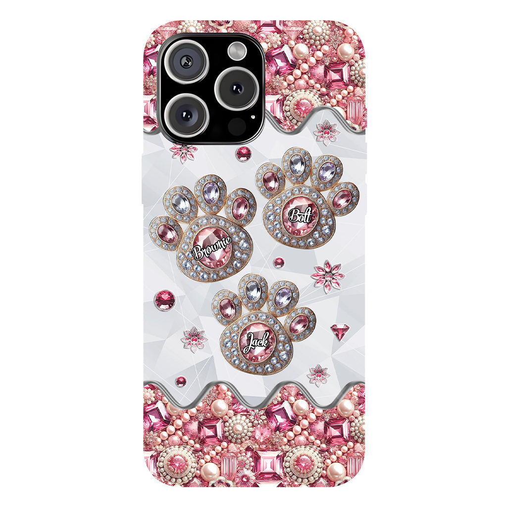 La vie est plus belle avec mes chiens - Coque de téléphone personnalisée avec impression intégrale de chien