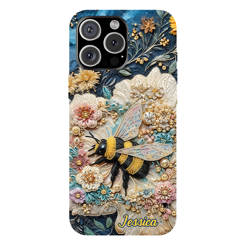 Soyez gentils - Coque de téléphone personnalisée avec motif abeille