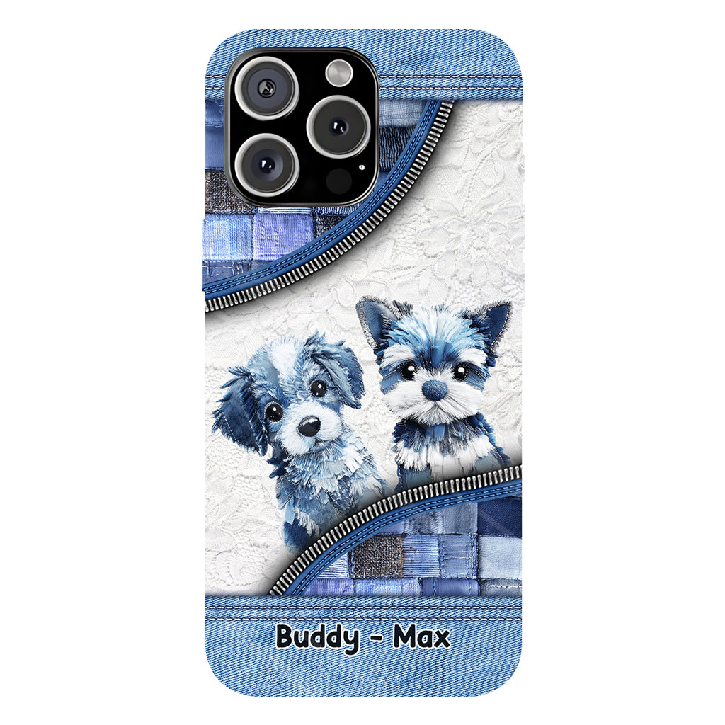 Coque de téléphone personnalisée avec imprimé chien mignon