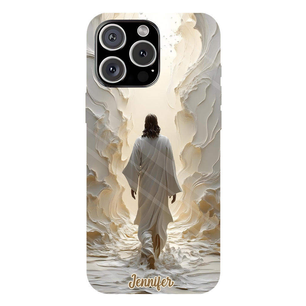 Marchez avec Dieu - Coque de téléphone personnalisée avec impression chrétienne intégrale