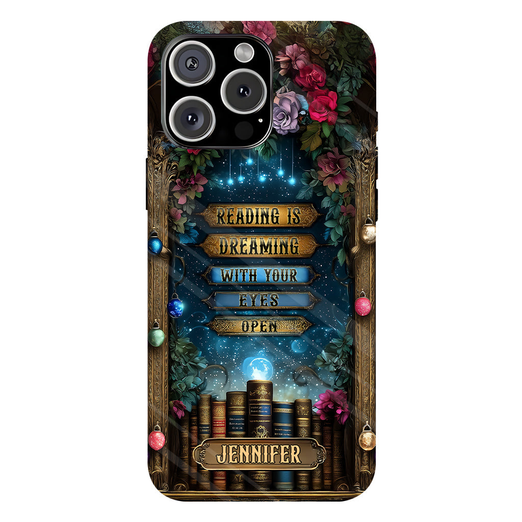 Reading is Dreaming - Personalized Book Full Print Phone Case