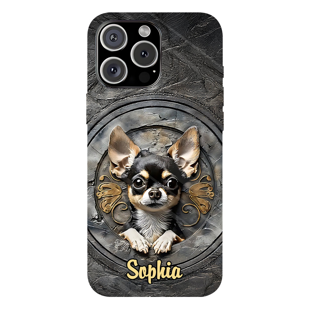 Adorable Chihuahua - Coque de téléphone personnalisée avec imprimé intégral