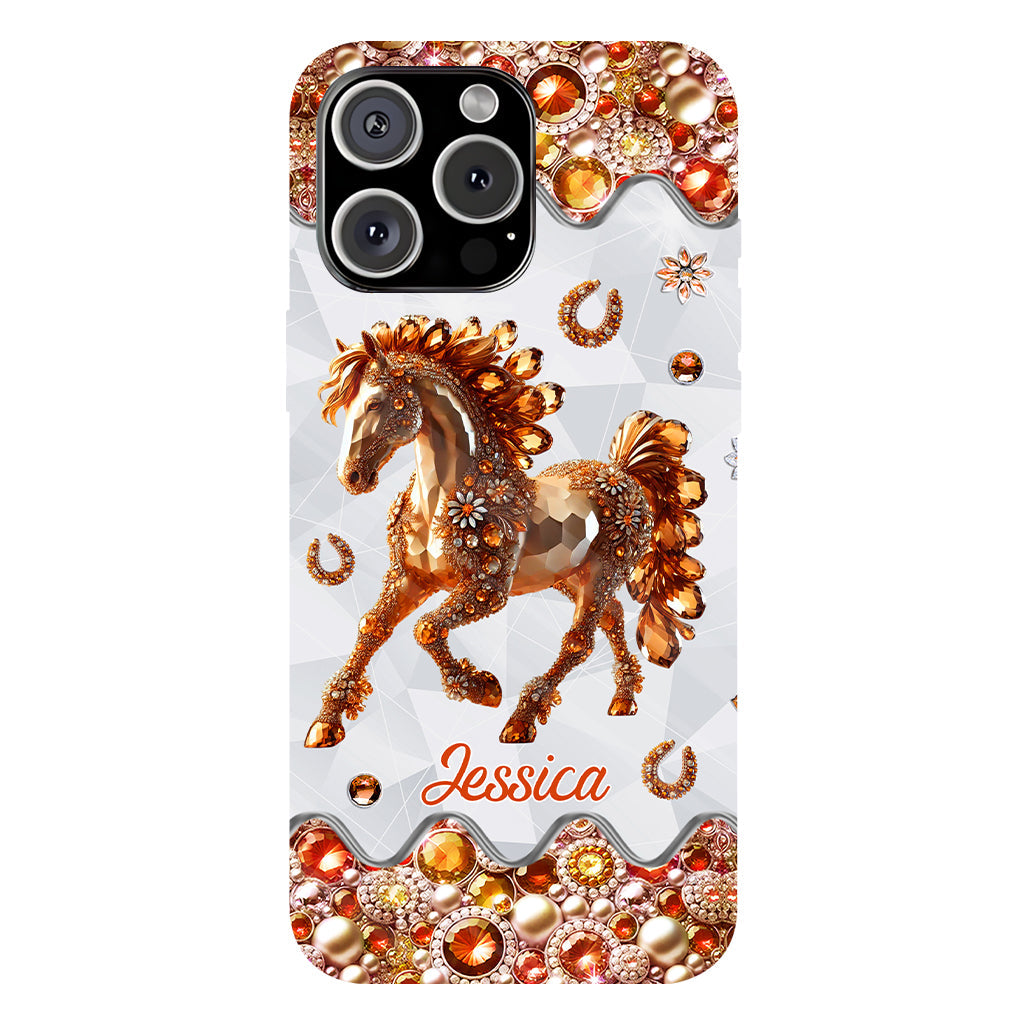 Just A Girl Who Loves Horses - Personalized Horse Full Print Phone Case
