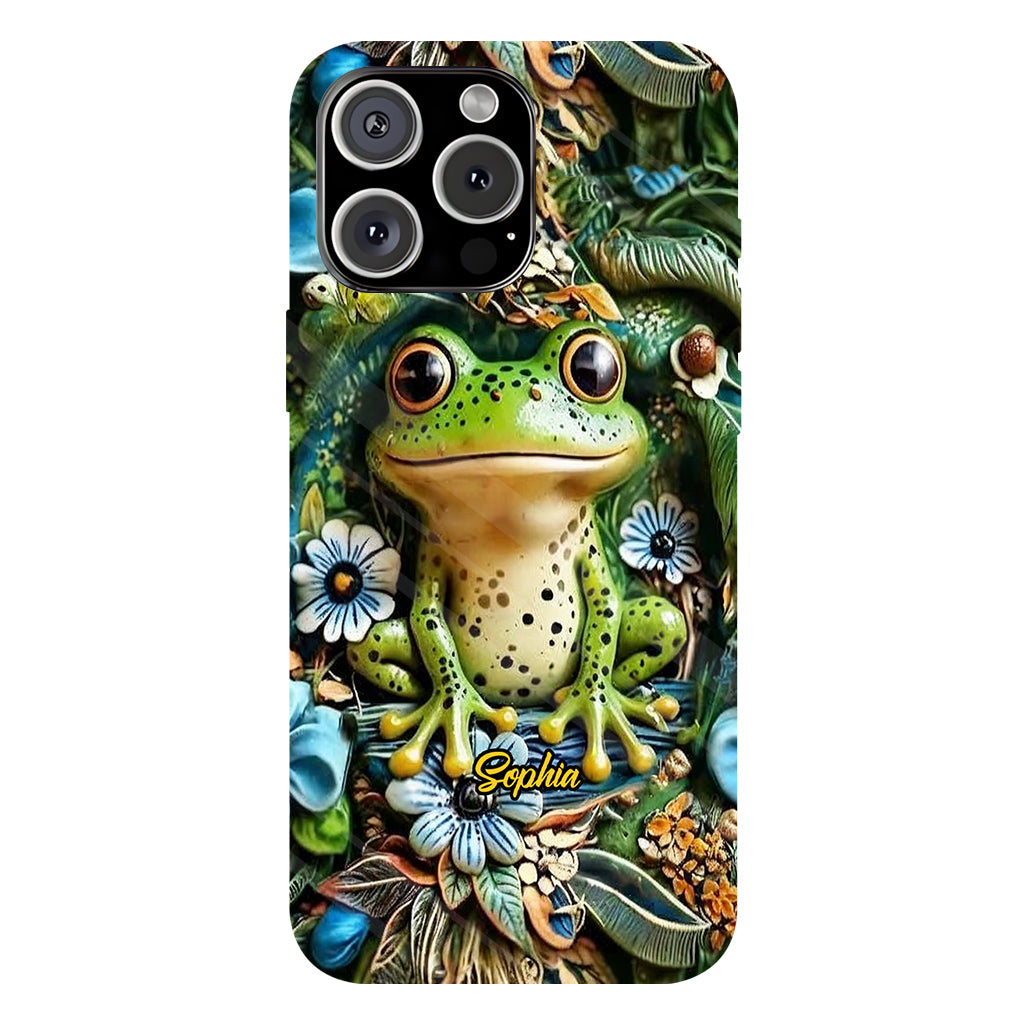 Coque de téléphone personnalisée « Grenouilles » - Motif grenouille intégral