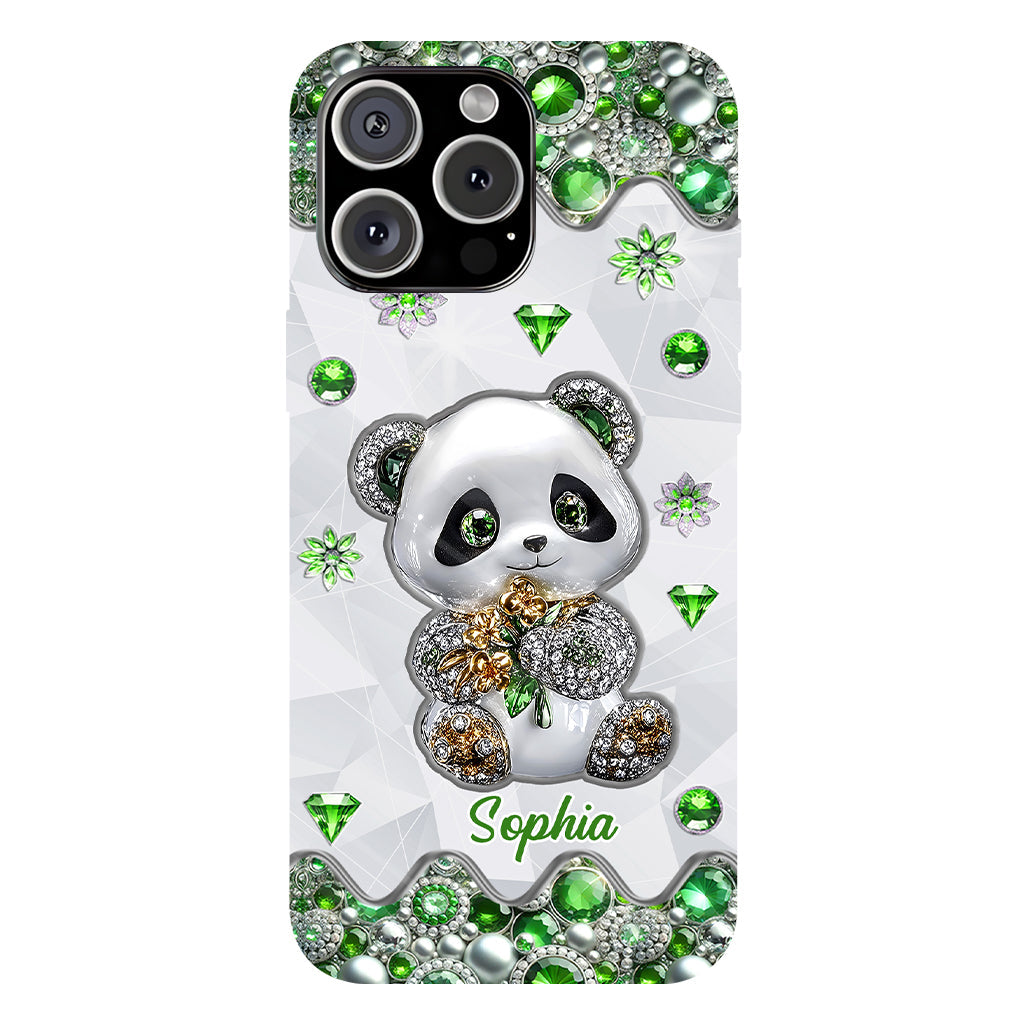 Juste une fille qui aime les pandas - Coque de téléphone personnalisée avec impression intégrale « Amoureuse des pandas »