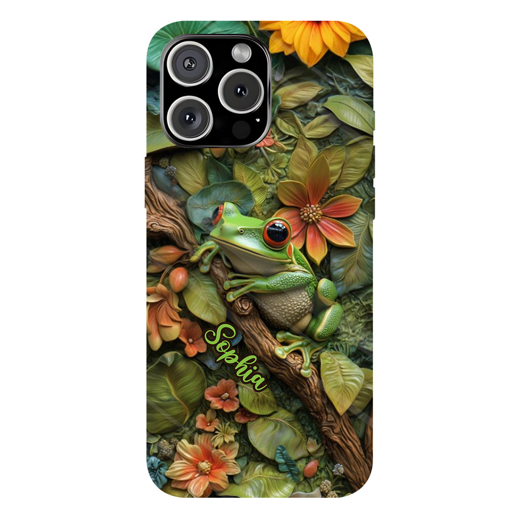 Adorable Grenouille - Coque de téléphone personnalisée avec imprimé grenouille