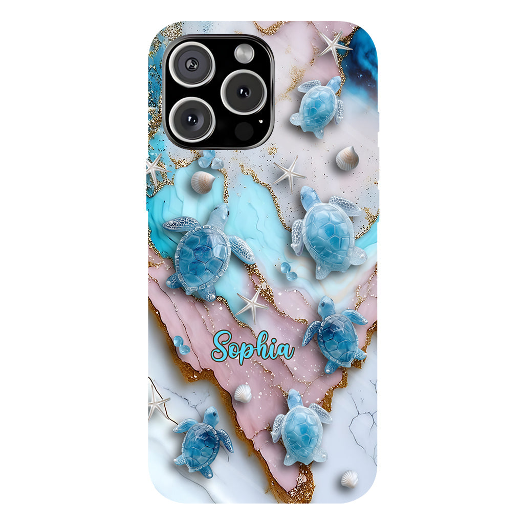 Love Turtles - Personalized Turtle Full Print Phone Case