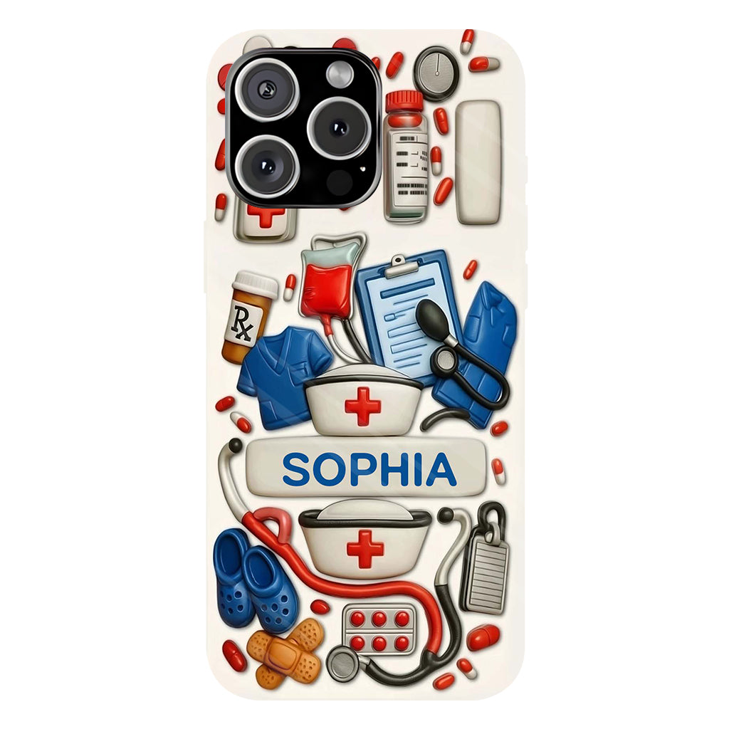 Nurses Are The Heart Of Healthcare - Personalized Nurse Full Print Phone Case