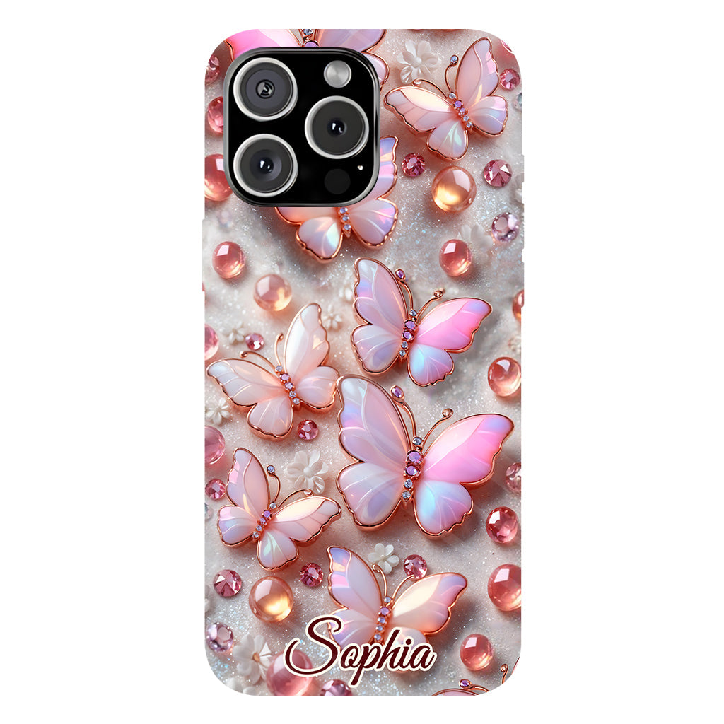 Stunning Butterflies - Personalized Butterfly Full Print Phone Case