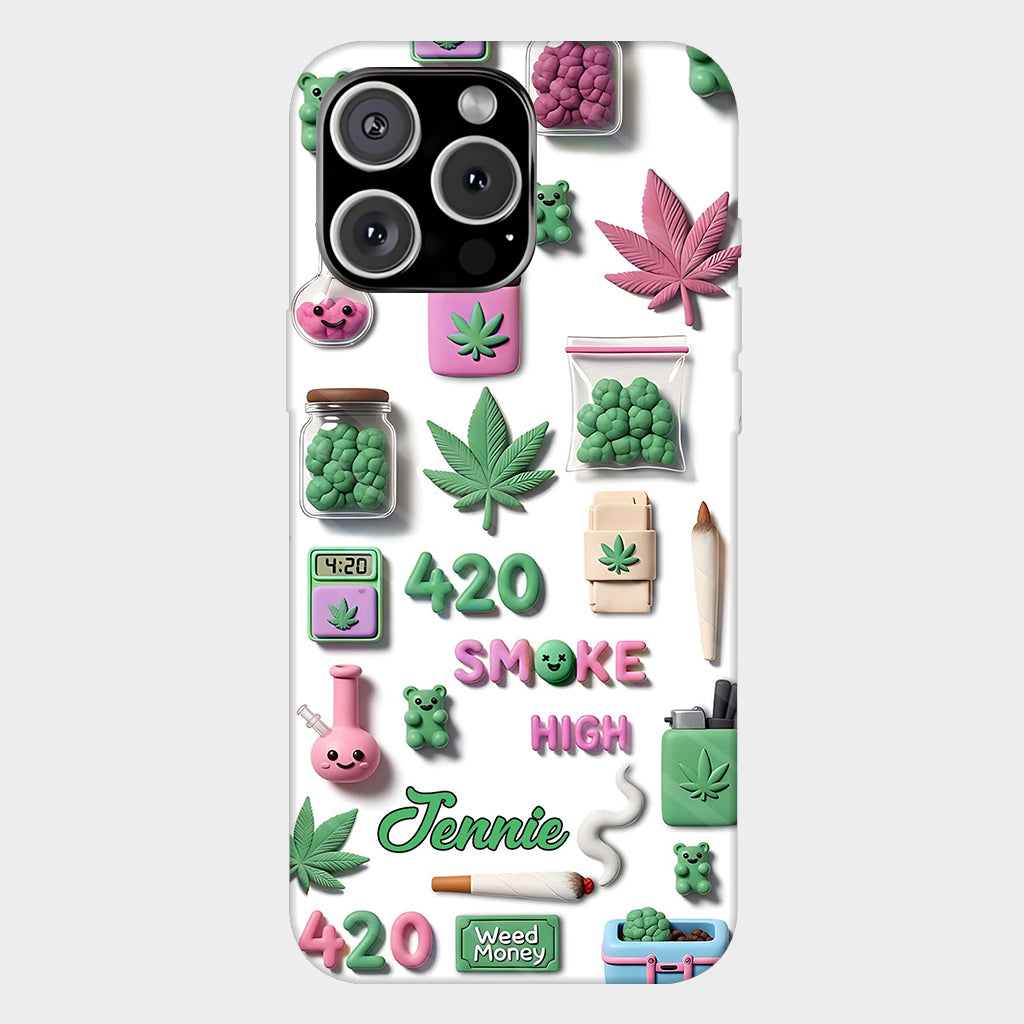 Stoner Chic - Personalized Weed Full Print Phone Case
