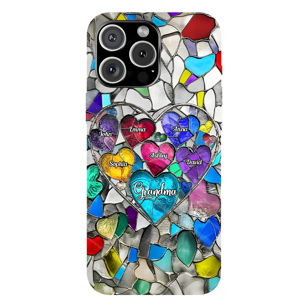 Grandma's Mom's Sweethearts - Personalized Grandma Full Print Phone Case