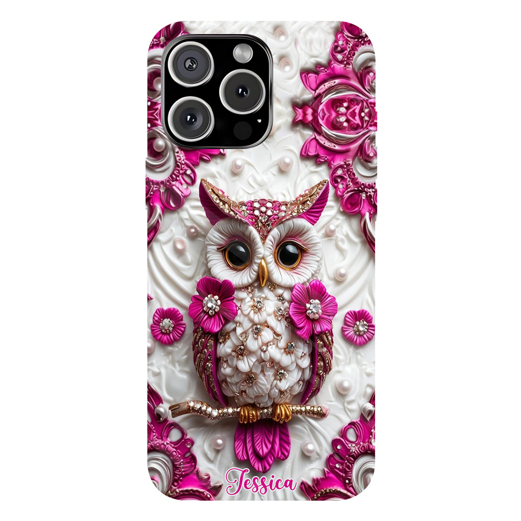 Magic Owl - Personalized Owl Full Print Phone Case