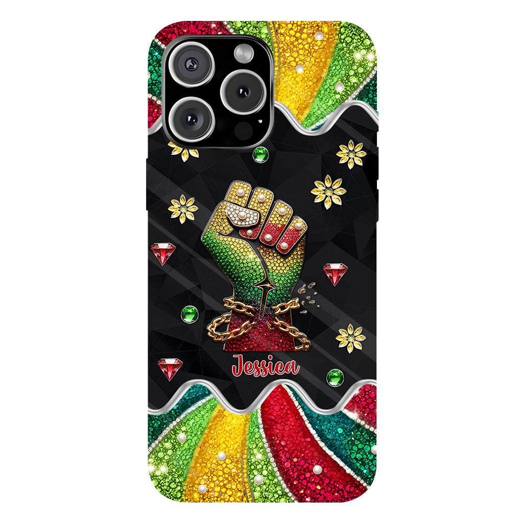 Ils ne nous aiment pas - Coque de téléphone et support de téléphone personnalisés Juneteenth avec impression intégrale