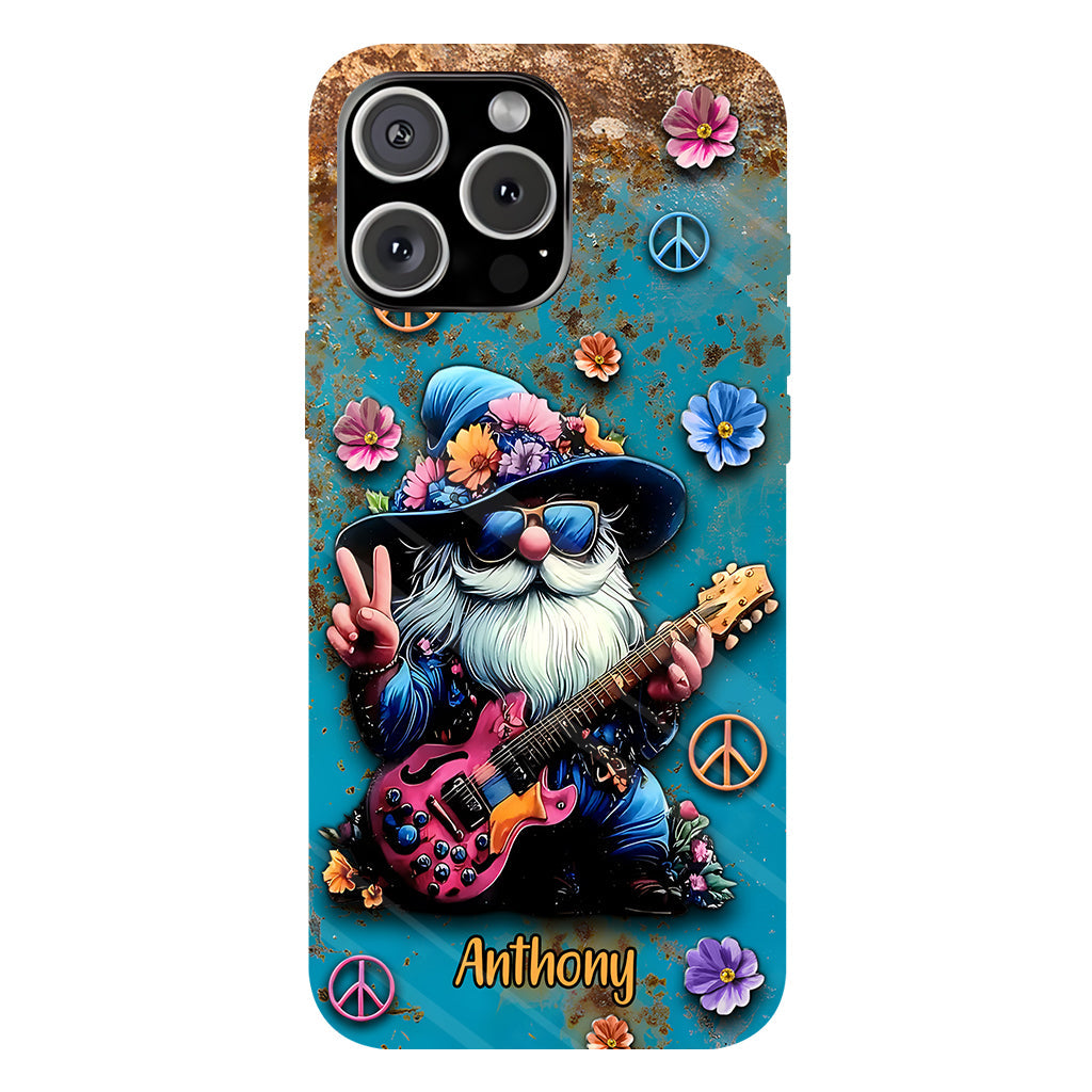 Coque de téléphone personnalisée Hippie Gnome - Motif hippie intégral
