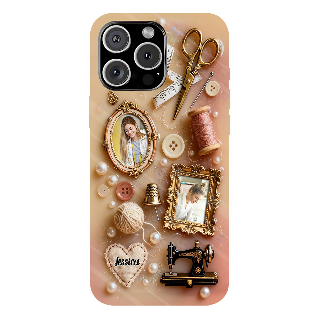 Coque de téléphone personnalisée « Couture » ​​avec imprimé intégral