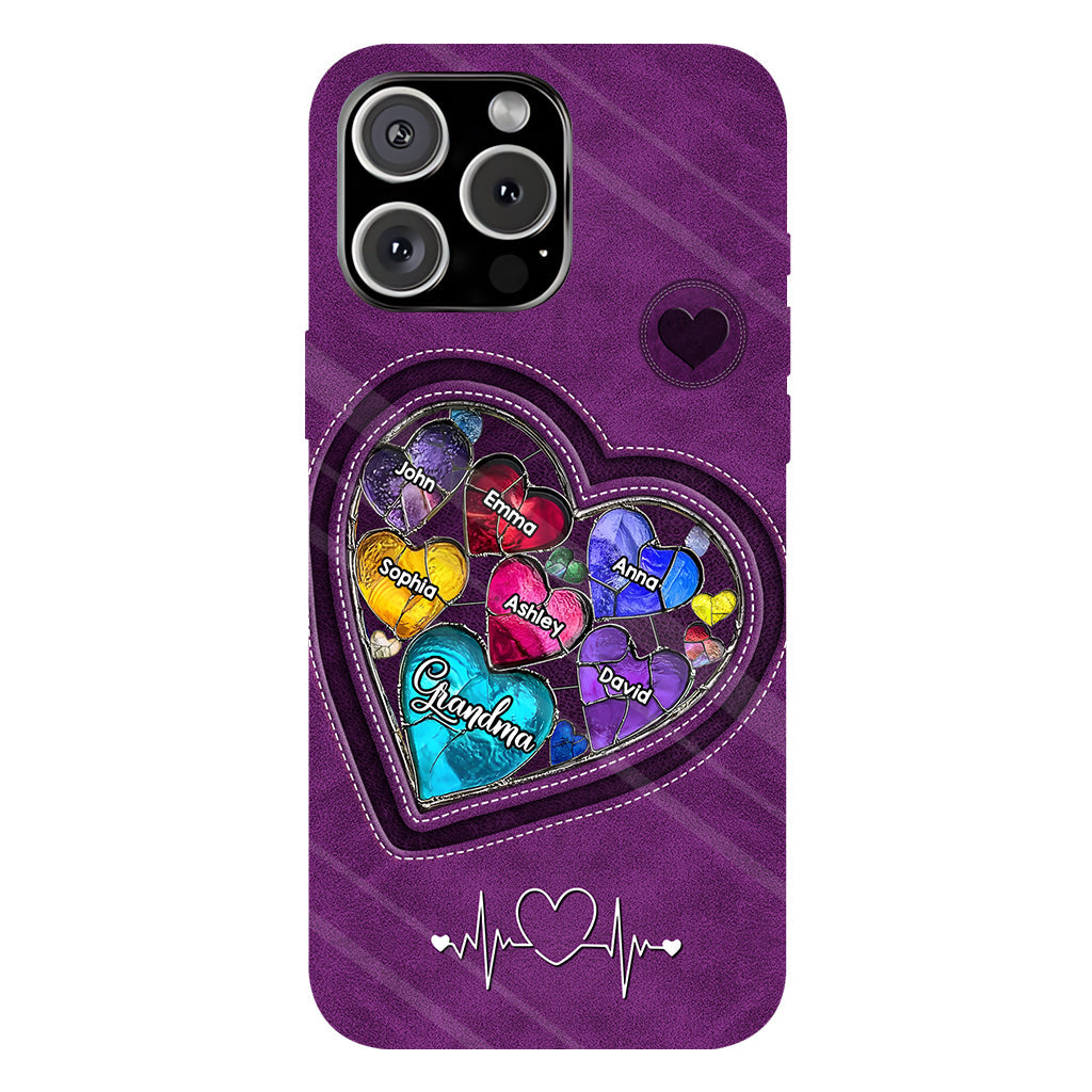 Les chéries de la maman de grand-mère - Coque de téléphone personnalisée avec impression intégrale « Grand-mère »