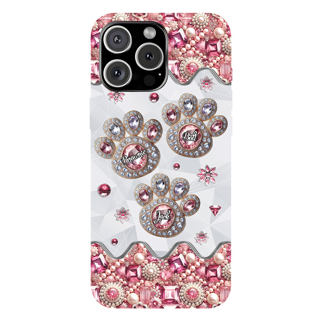 La vie est plus belle avec mes chiens - Coque de téléphone personnalisée avec impression intégrale de chien