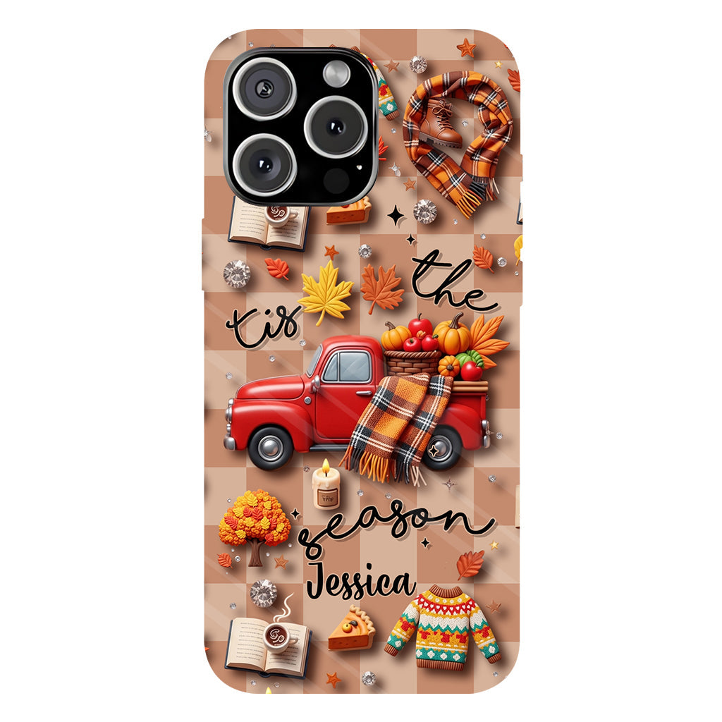 C'est la saison ! - Coque de téléphone personnalisée avec imprimé intégral automnal