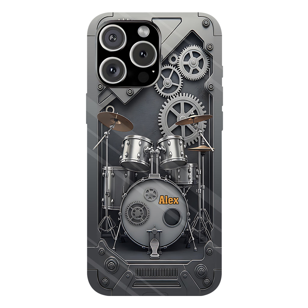 Vie de batteur - Coque de téléphone personnalisée avec impression intégrale pour batteur