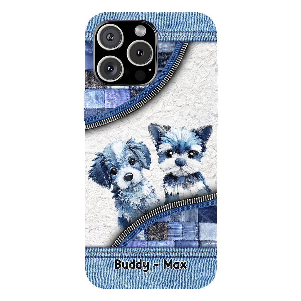 Coque de téléphone personnalisée avec imprimé chien mignon