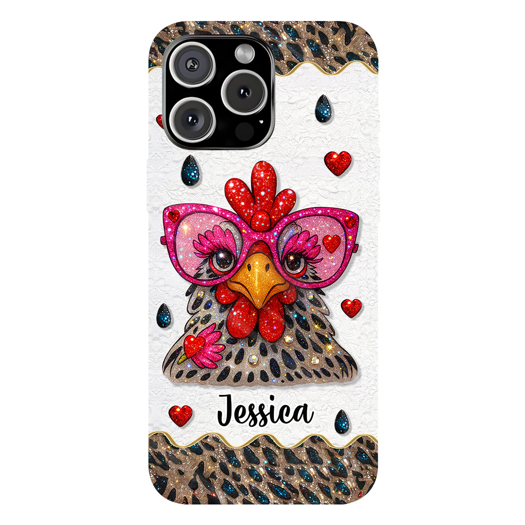 Crazy Chicken Lady - Personalized Chicken Full Print Phone Case