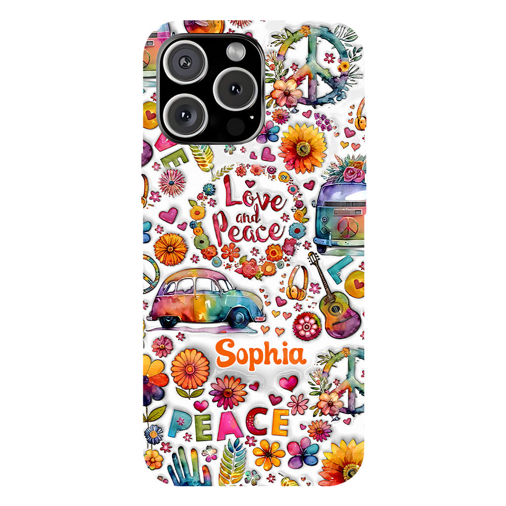 Coque de téléphone personnalisée Hippie Soul - Motif hippie intégral