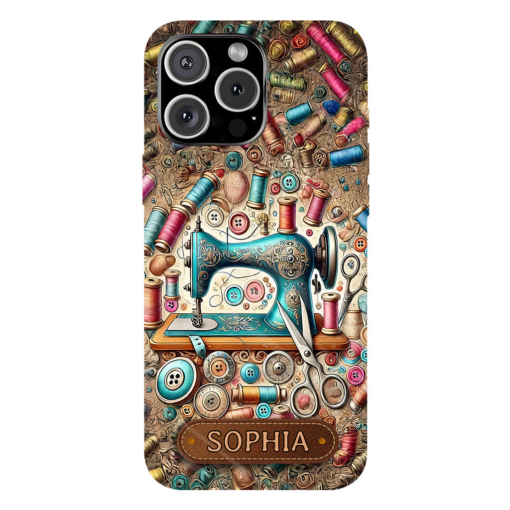 Coque de téléphone personnalisée « Couture » ​​avec imprimé intégral