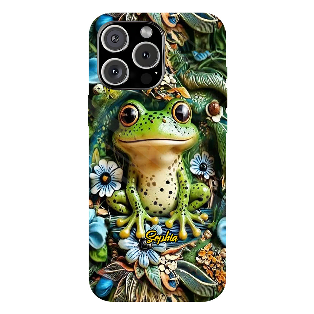 Coque de téléphone personnalisée « Grenouilles » - Motif grenouille intégral
