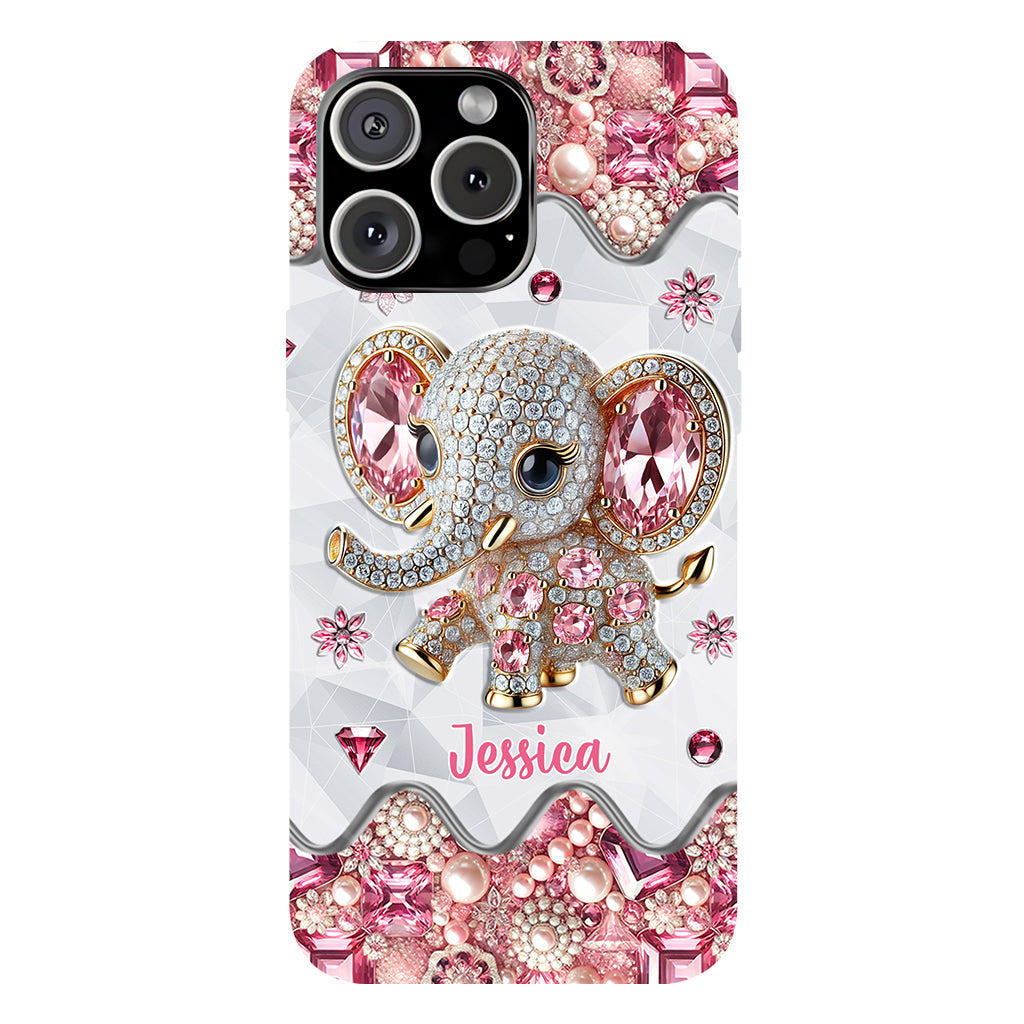 Just A Girl Who Loves Elephants - Personalized Elephant Full Print Phone Case