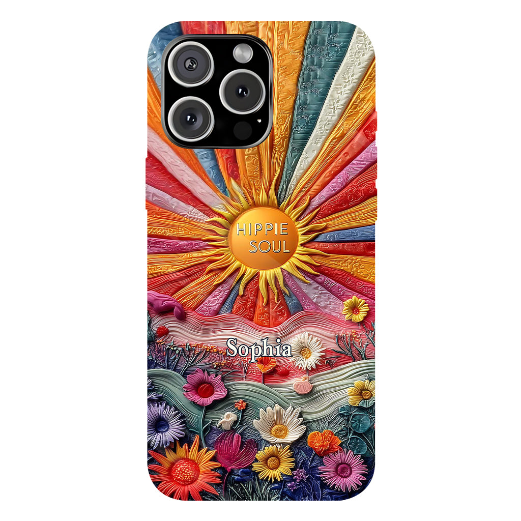 Hippie Soul - Personalized Hippie Full Print Phone Case