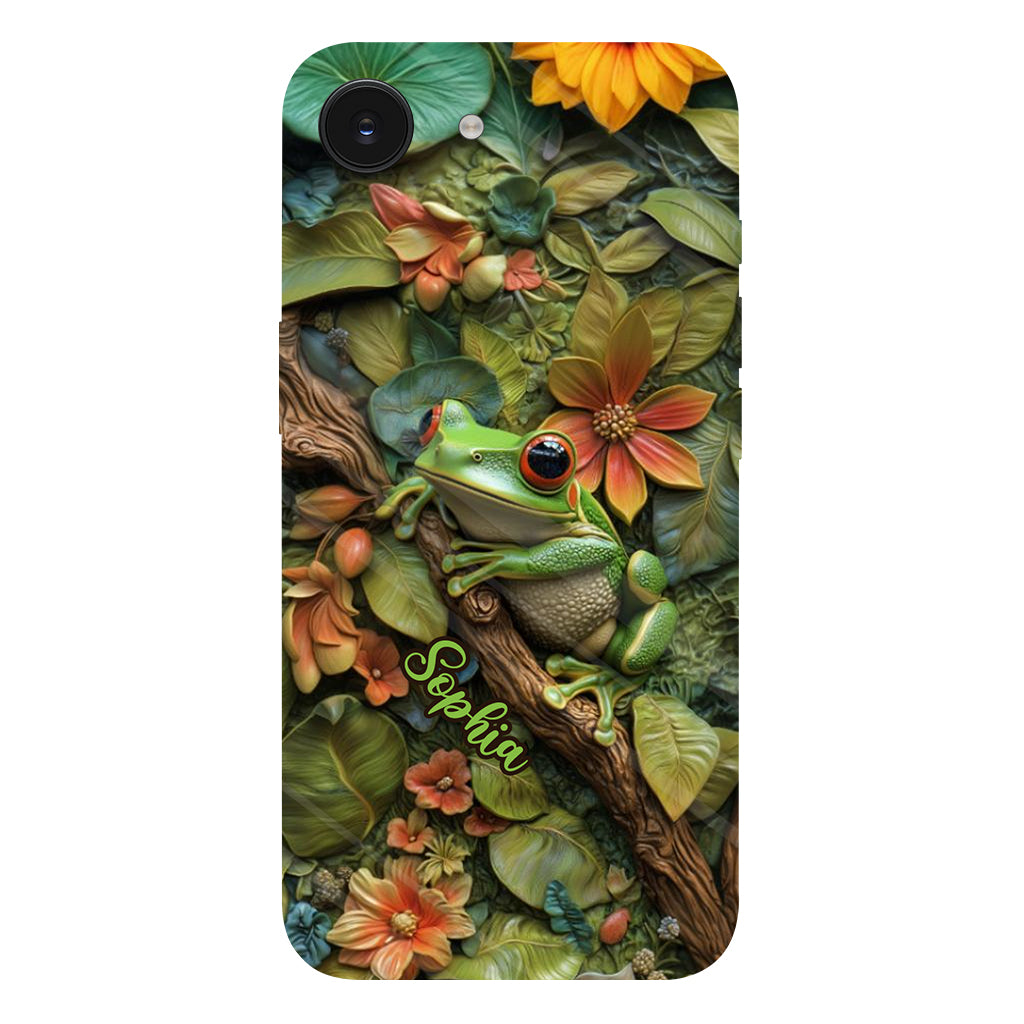 Adorable Grenouille - Coque de téléphone personnalisée avec imprimé grenouille