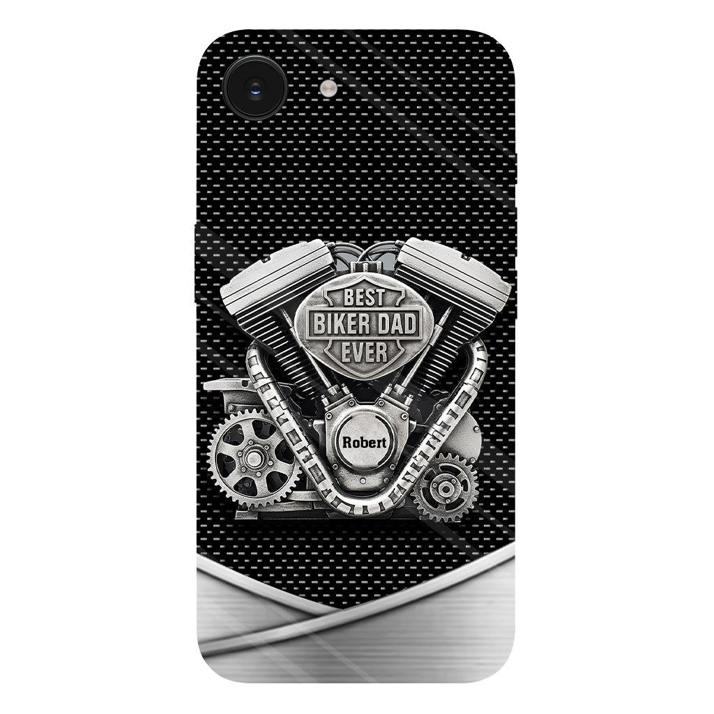 Best Dad Ever - Personalized Biker Full Print Phone Case