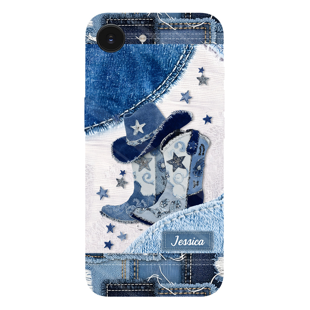 Bottes de cowgirl - Coque de téléphone personnalisée avec motif cowgirl