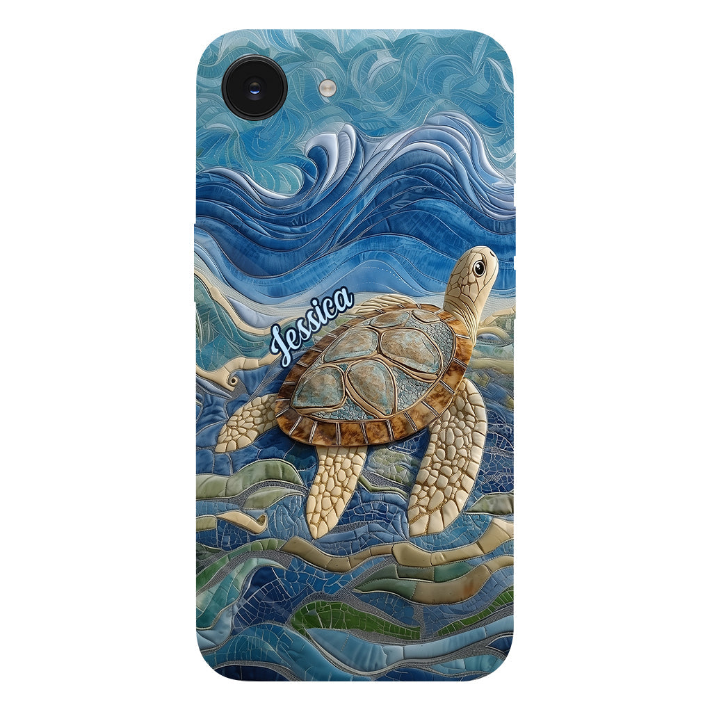 Coque de téléphone personnalisée avec motif tortue pour les amoureux des tortues