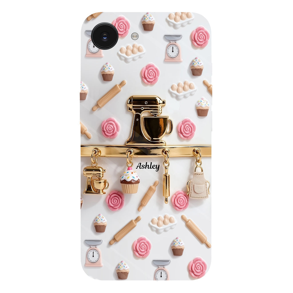 Coque de téléphone personnalisée avec motif pâtisserie - Charms de pâtisserie