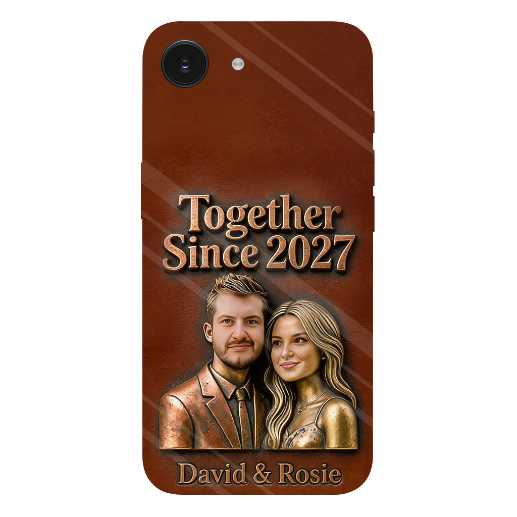 Ensemble depuis toujours - Coque de téléphone personnalisée avec photo pour couple - Impression intégrale