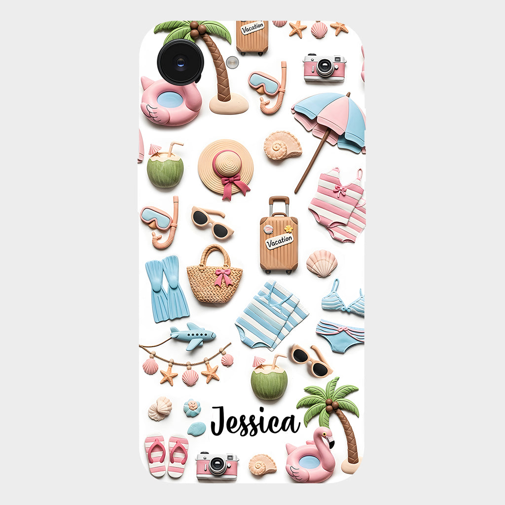 Beach Lovin' Girl - Personalized Sea Lover Full Print Phone Case