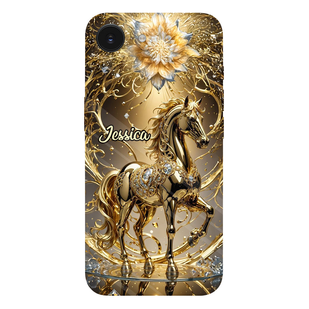 Coque de téléphone personnalisée avec motif cheval « Magnifique Cheval »