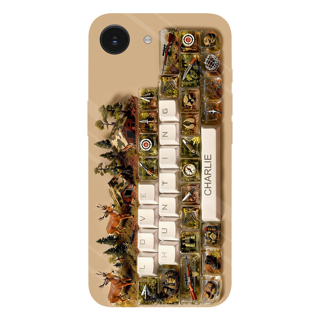 Cadeau Chasse - Coque de téléphone personnalisée avec motif chasse intégral