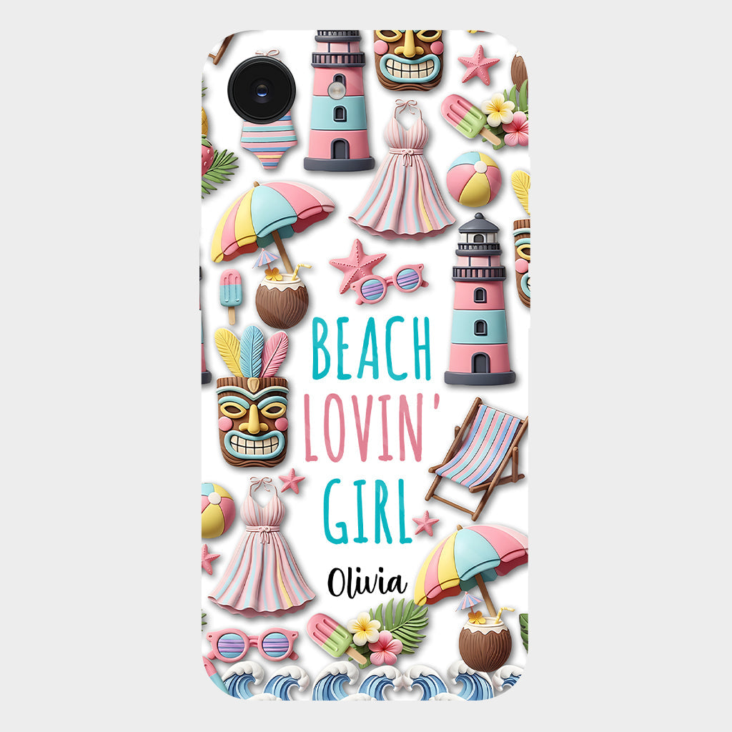 Beach Lovin' Girl - Personalized Sea Lover Full Print Phone Case