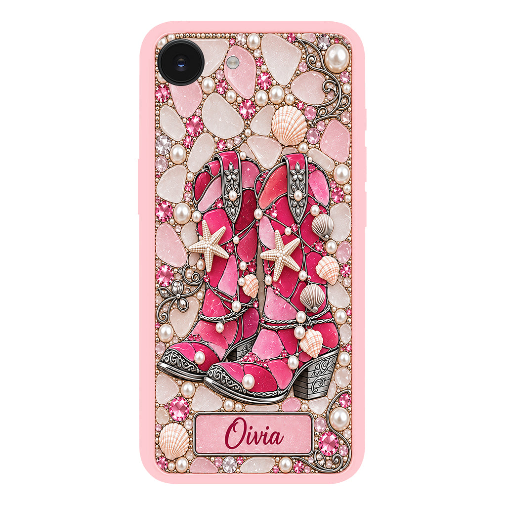 Cowgirl Boots - Personalized Cowgirl Full Print Phone Case