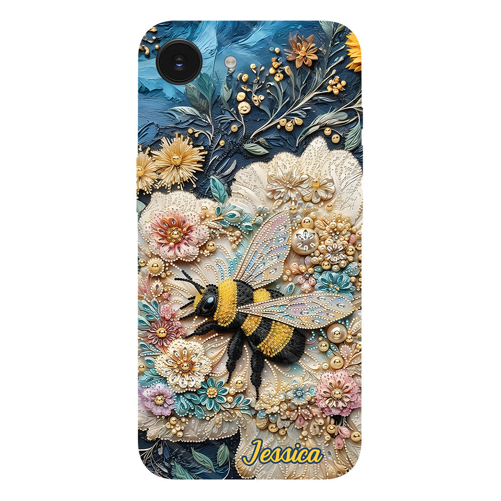 Soyez gentils - Coque de téléphone personnalisée avec motif abeille