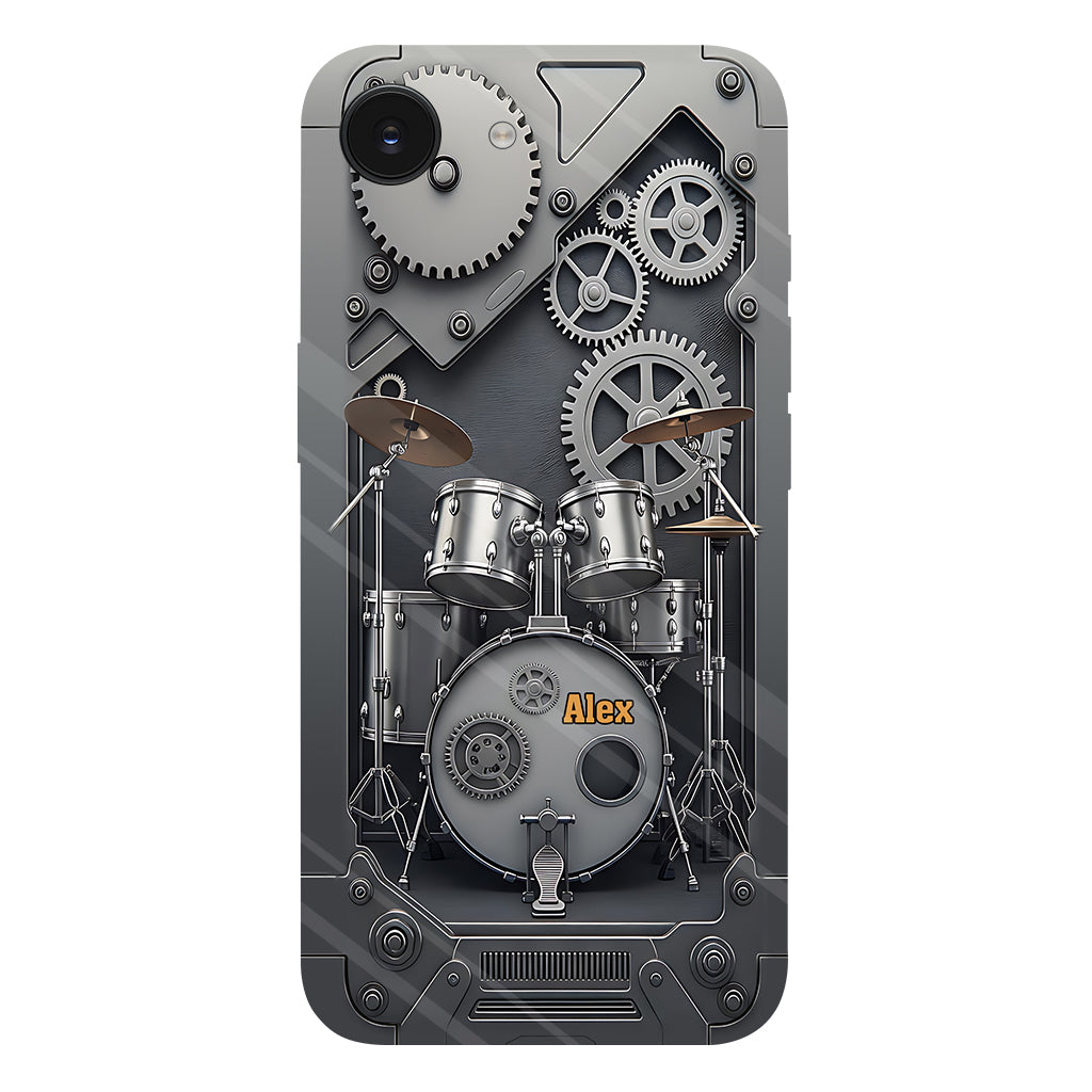 Vie de batteur - Coque de téléphone personnalisée avec impression intégrale pour batteur